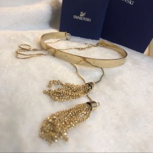 Bar And Tassel Choker Necklace